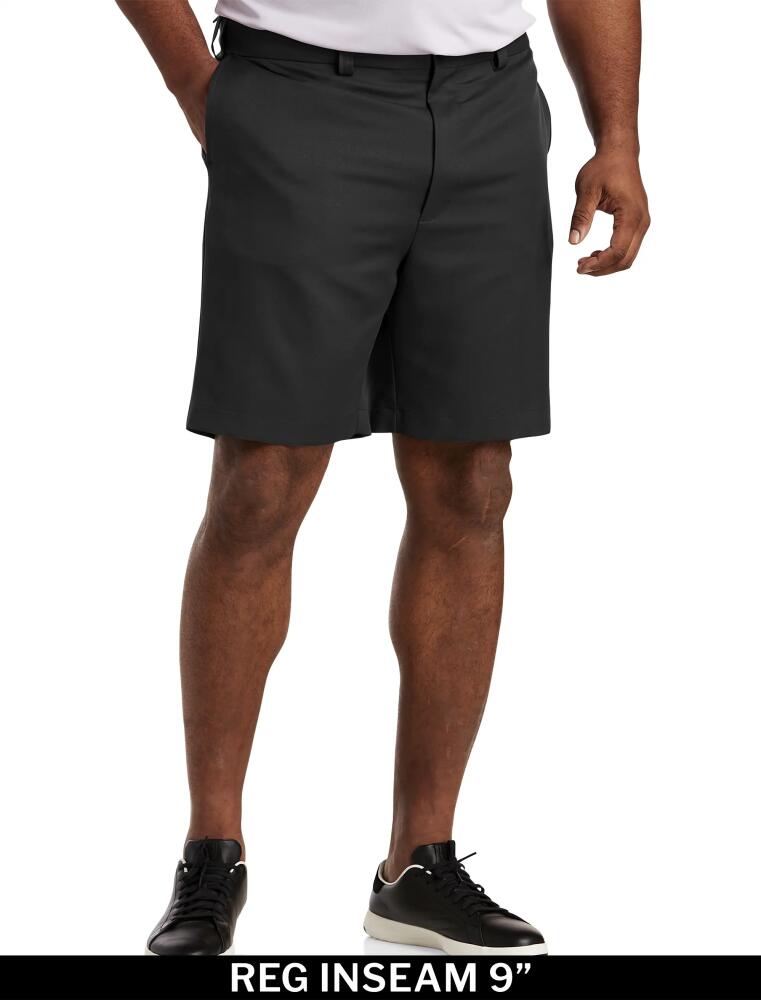 Oak Hill by DXL Waist-Relaxer Microfiber Shorts in Black Cover