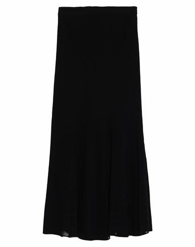 Alexander Mcqueen Woman Maxi skirt Black Viscose, Polyester, Polyamide, Elastane Cover