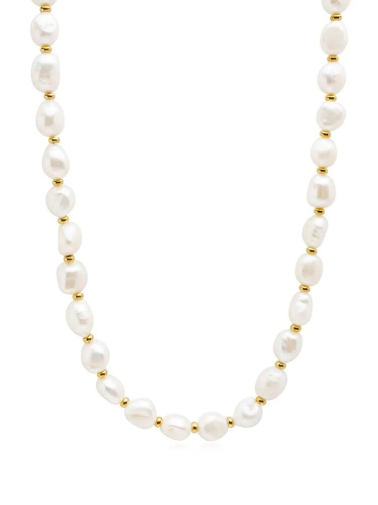 Nialaya Jewelry baroque pearl choker - White Cover