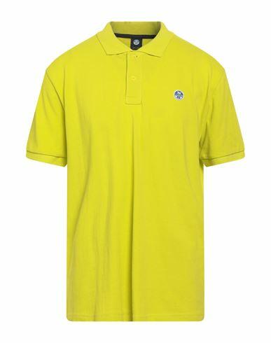 North Sails Man Polo shirt Acid green Cotton Cover