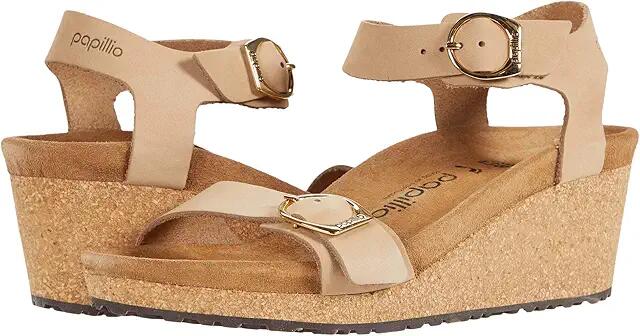 Birkenstock Papillio by Birkenstock Soley Wedge Sandal - Nubuck (Sandcastle Nubuck) Women's Shoes Cover