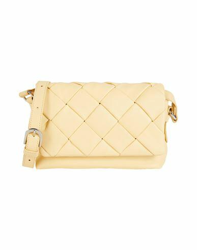 & Other Stories Woman Cross-body bag Light yellow Soft Leather Cover