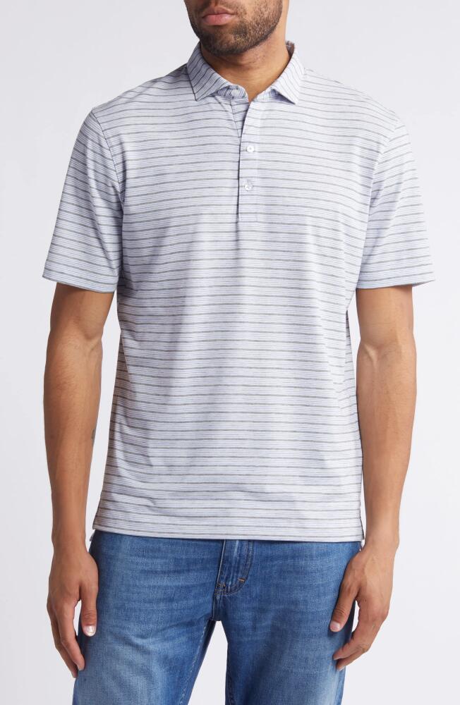 johnnie-O Declan Stripe PREP-FORMANCE Polo in Galaxy Cover