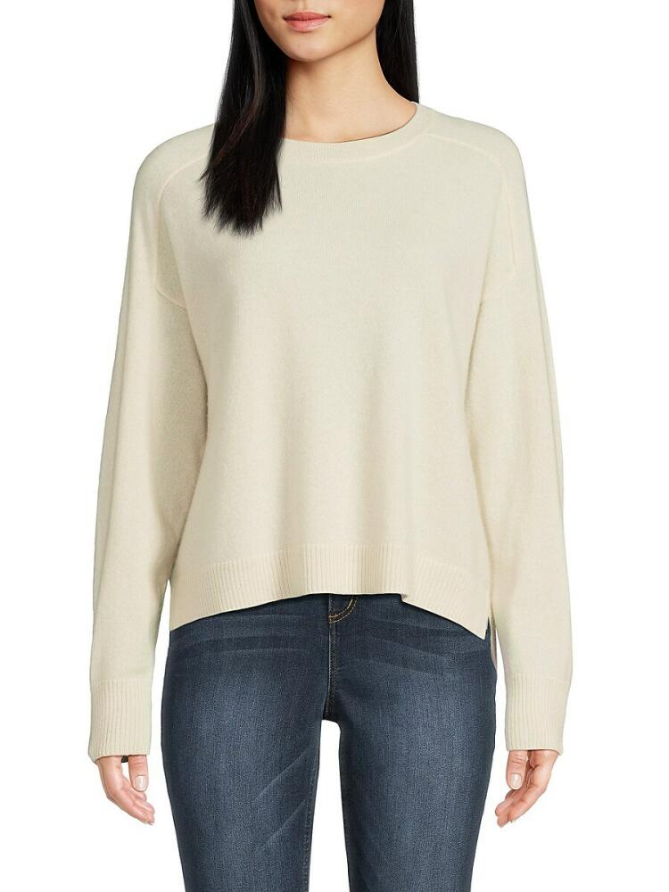 Design 365 Women's Raglan Sleeve Cashmere Sweater - Feather Cover