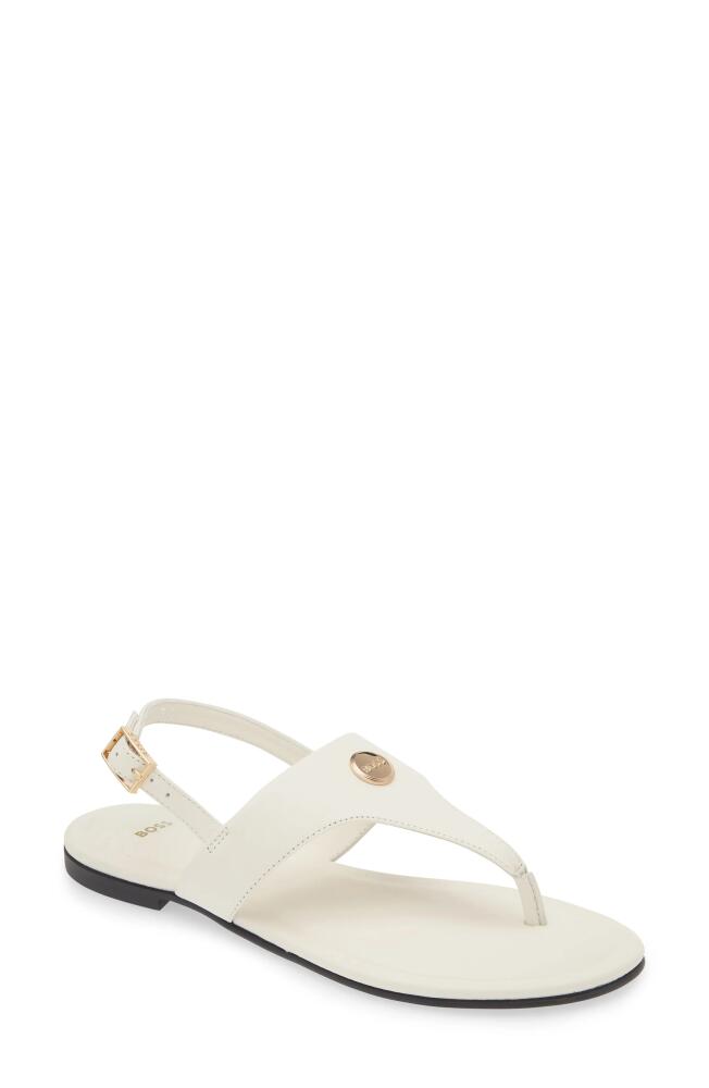 BOSS Millie Slingback Sandal in Open White Cover