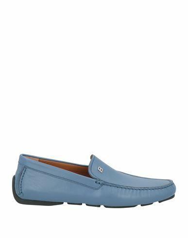 Bally Man Loafers Slate blue Calfskin Cover