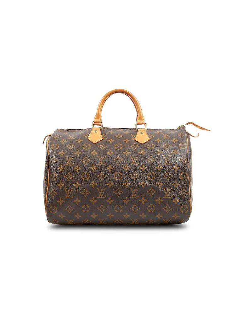 Louis Vuitton Women's Speedy 35 Monogram Canvas Duffel Bag - Brown Cover