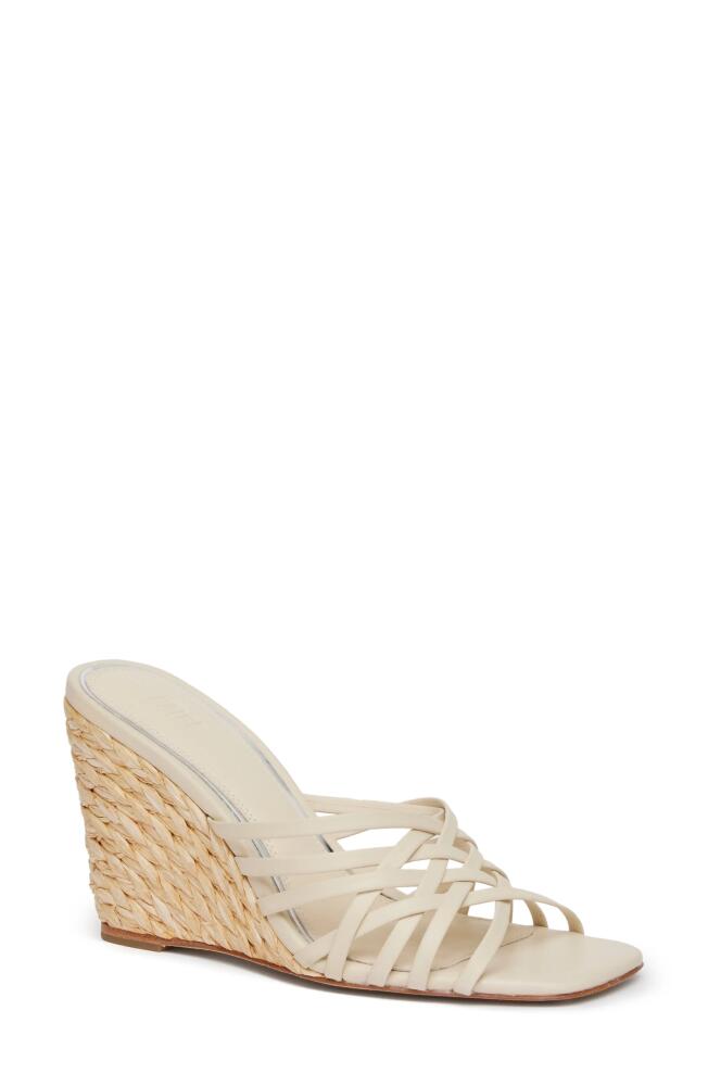 PAIGE Skyler Espadrille Wedge Sandal in Bone Cover