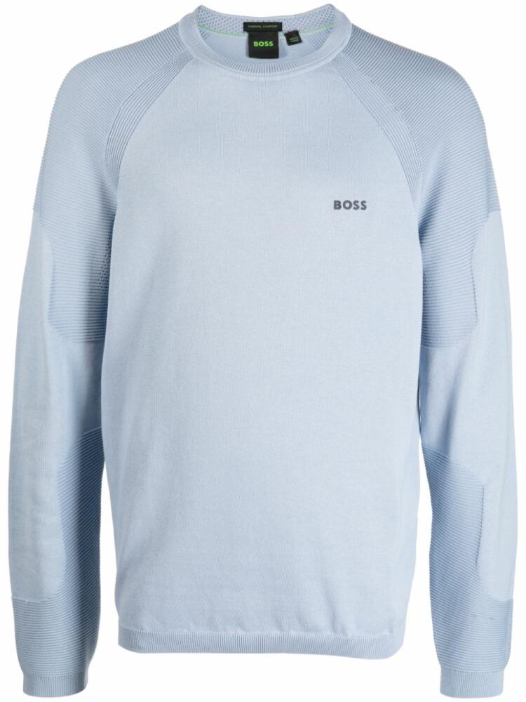 BOSS Perform-X crew-neck sweatshirt - Blue Cover