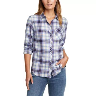 Eddie Bauer Women's Forest Flannel Shirt Cover