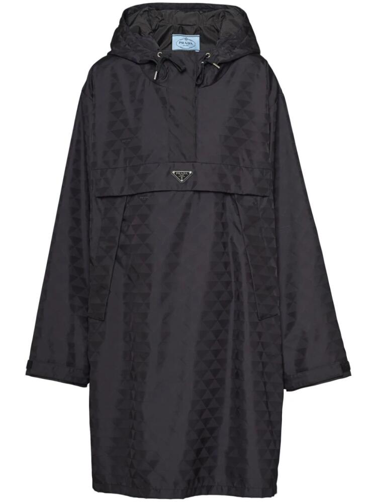 Prada Printed nylon raincoat - Black Cover