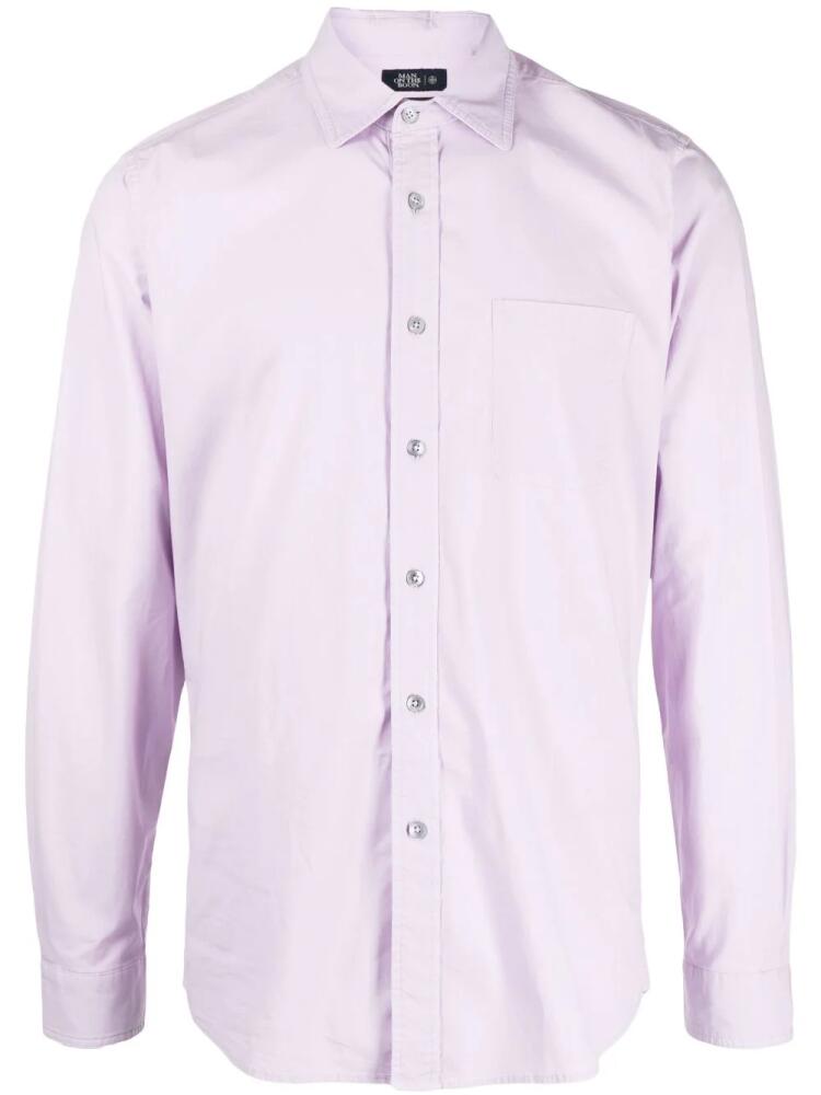 Man On The Boon. long-sleeve cotton-blend shirt - Purple Cover