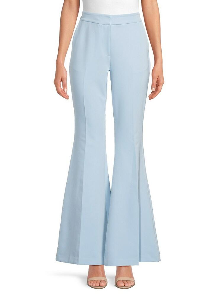 BCBGMAXAZRIA Women's Flare-Leg Pants - Powder Blue Cover