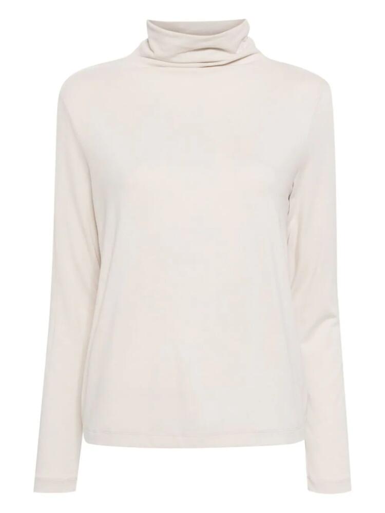 James Perse roll-neck long-sleeved jumper - Neutrals Cover