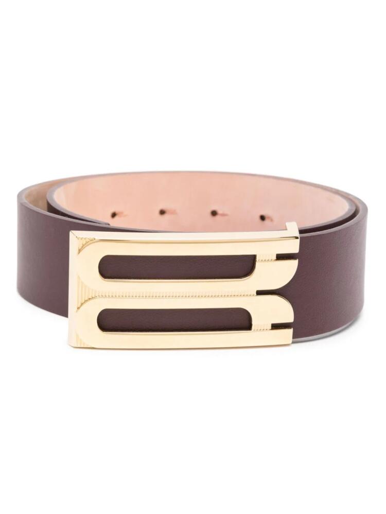 Victoria Beckham Jumbo Frame leather belt - Red Cover