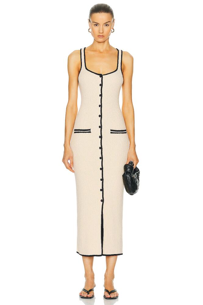 L'Academie by Marianna Havilah Midi Dress in Beige Cover