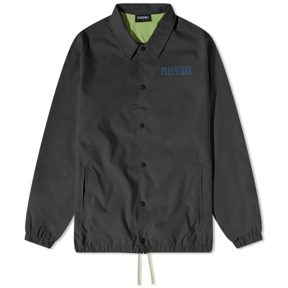 Pleasures Men's Bended Coach Jacket in Black Cover