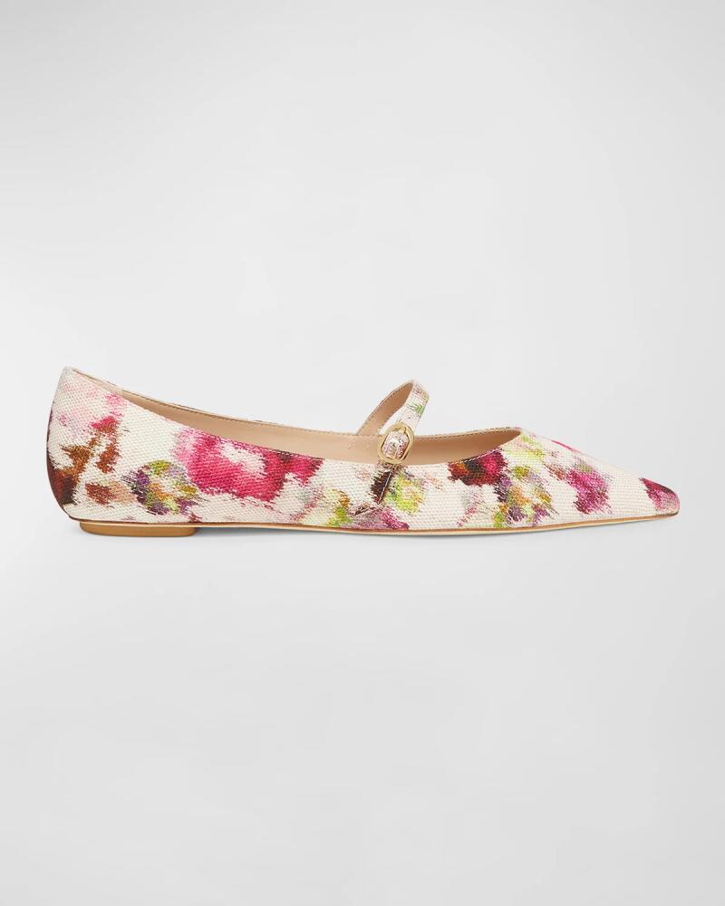 Stuart Weitzman Emilia Abstract Mary Jane Ballerina Flats Cover