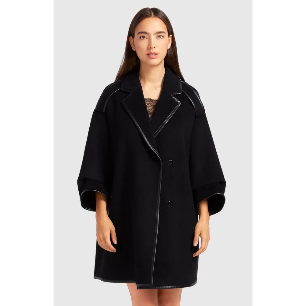 Belle & Bloom Incomplete Kiss Trimmed Coat in Black Cover