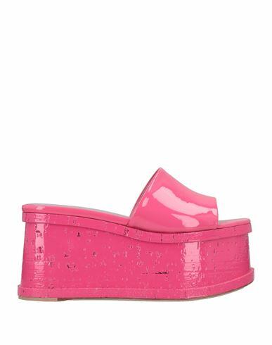 Haus Of Honey Woman Mules & Clogs Fuchsia Soft Leather Cover