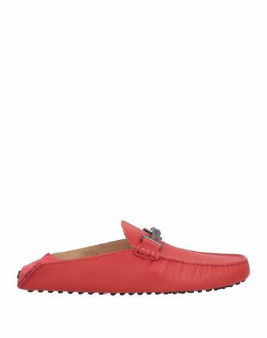 Tod's Man Mules & Clogs Brick red Soft Leather Cover