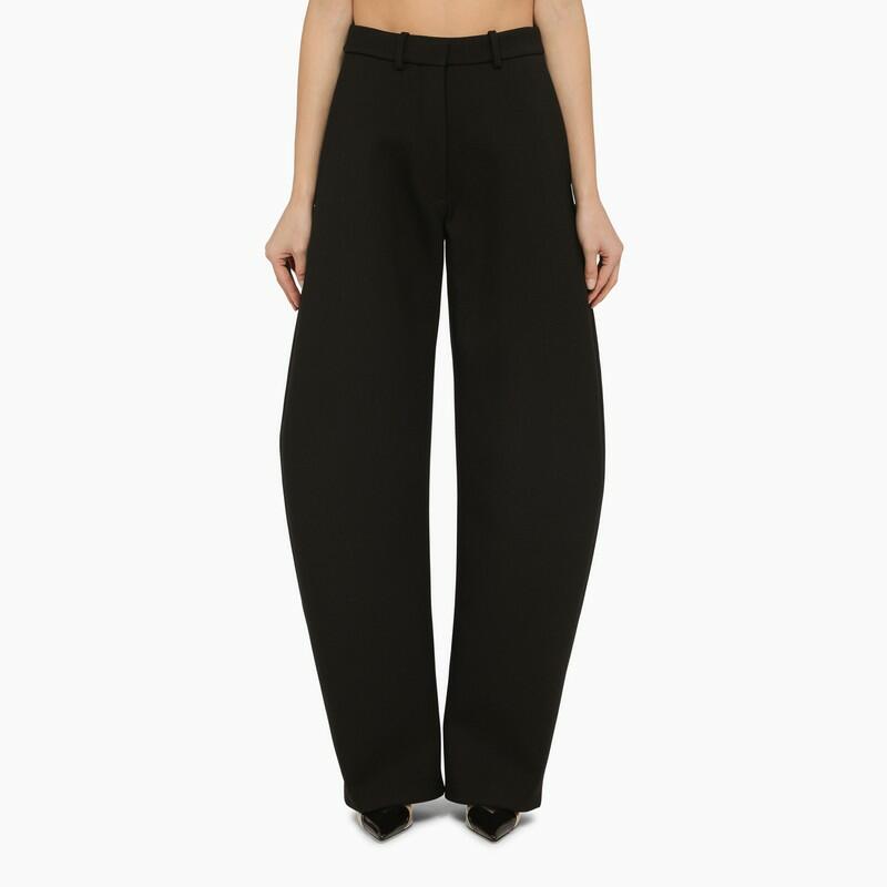 Alaïa Black rounded wool trousers Cover