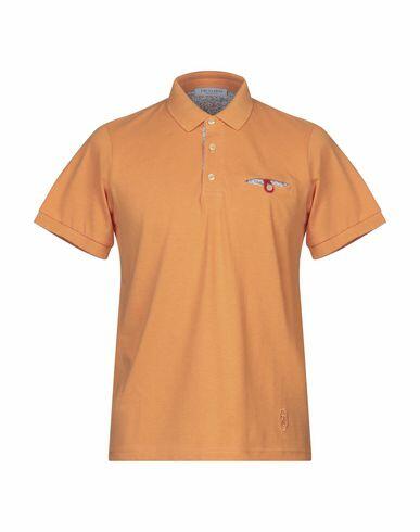 Trussardi Collection Man Polo shirt Orange Cotton Cover