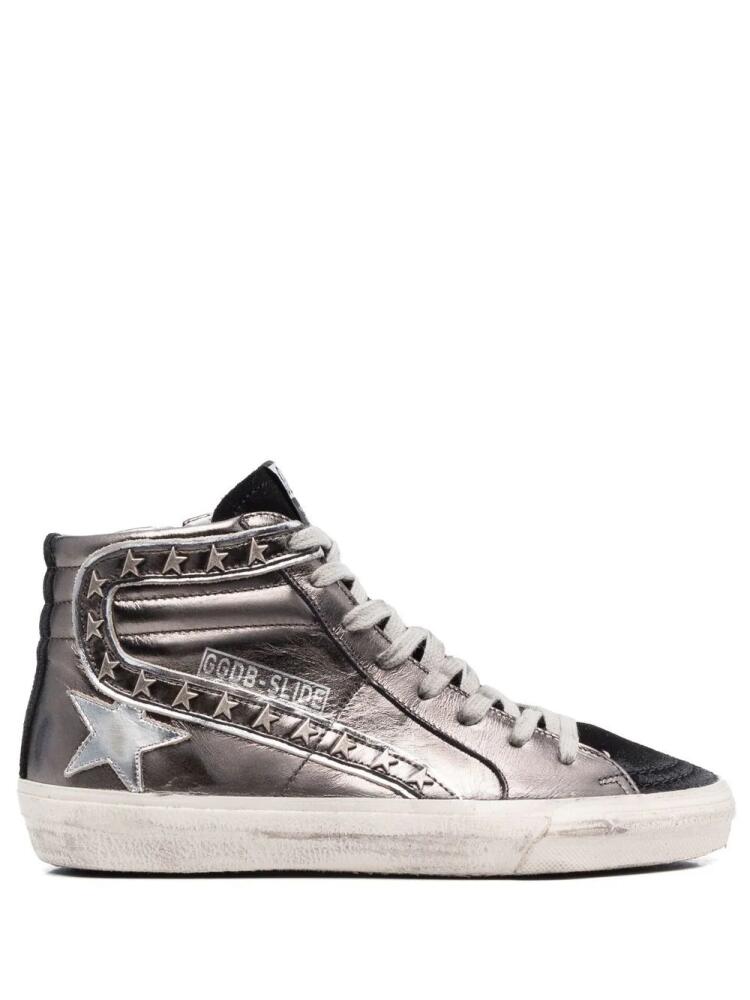 Golden Goose Slide high-top sneakers - Grey Cover