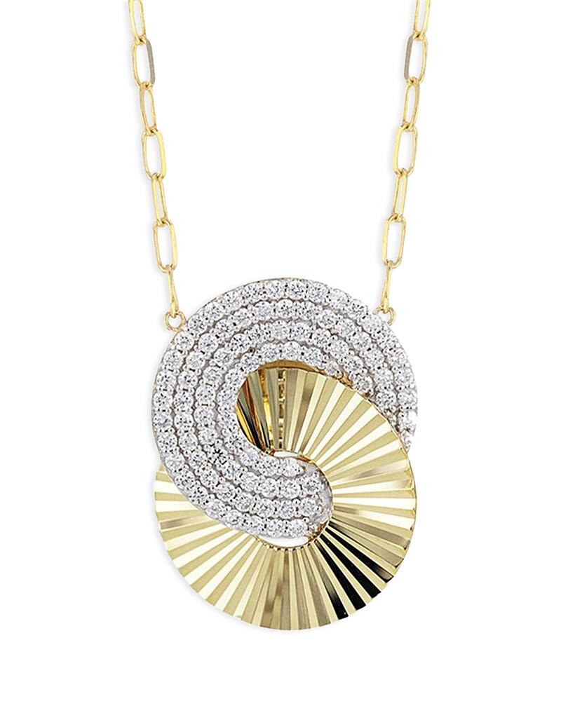 Phillips House 14K Yellow Gold & Rhodium Diamond Aura Interlocking Necklace, 16-18 Cover