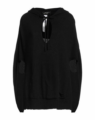 Twinset Woman Sweater Black Polyamide, Wool, Viscose, Polyester, Cashmere Cover