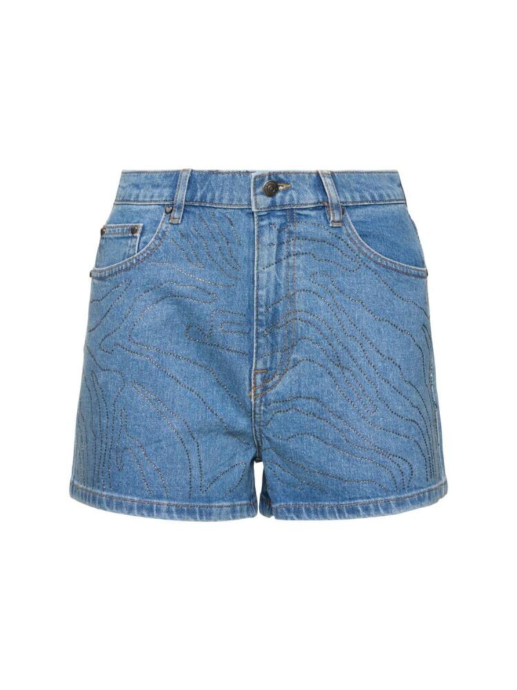 ROTATE Brantinia Denim Shorts Cover