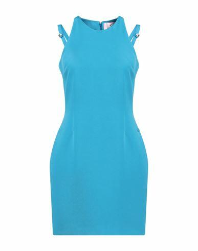 Chiara Ferragni Woman Mini dress Azure Polyester, Elastane Cover