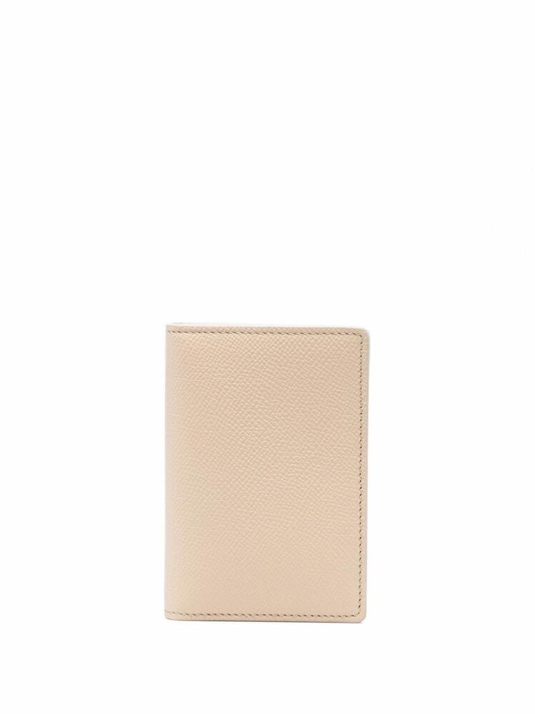 Maison Margiela four-stitch leather card holder - Neutrals Cover