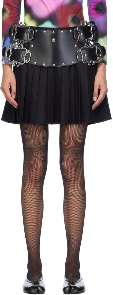 Chopova Lowena Black Marshal Miniskirt Cover