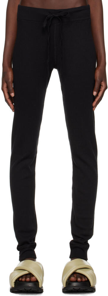 ÉTERNE Black Thermal Lounge Pants Cover