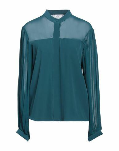 Jijil Woman Shirt Deep jade Polyester, Elastane Cover