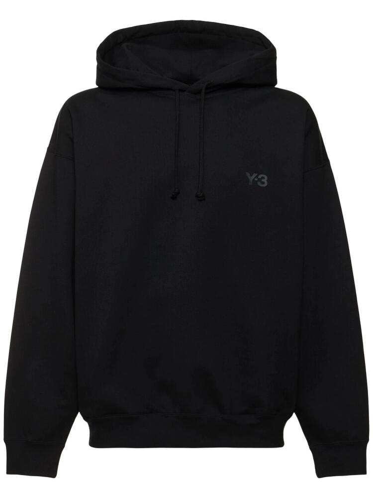 Y-3 Cotton Blend Flannel Hoodie Cover