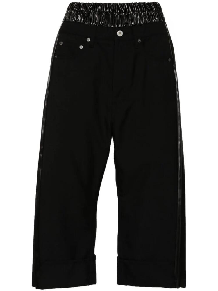 Junya Watanabe high-waisted cropped trousers - Black Cover