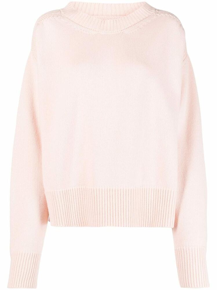 SA SU PHI cut-out detail cashmere jumper - Pink Cover