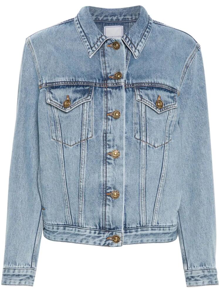 Jacob Cohën engraved-buttons denim jacket - Blue Cover