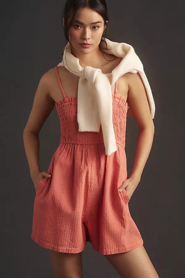 Pilcro Sleeveless Smocked Romper Cover