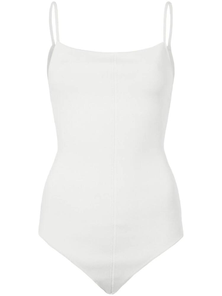 Proenza Schouler white silk Serena bodysuit Cover