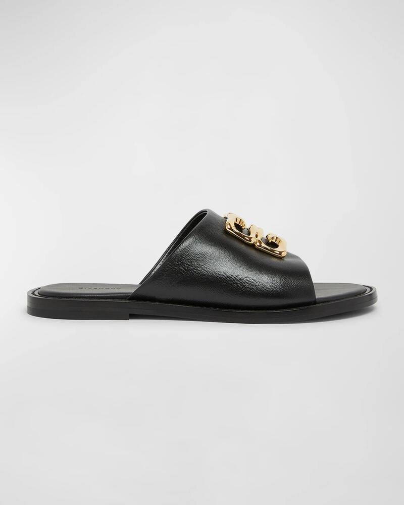 Givenchy 4G Medallion Leather Slide Sandals Cover