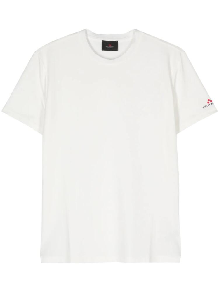 Peuterey logo-embroidered T-shirt - White Cover