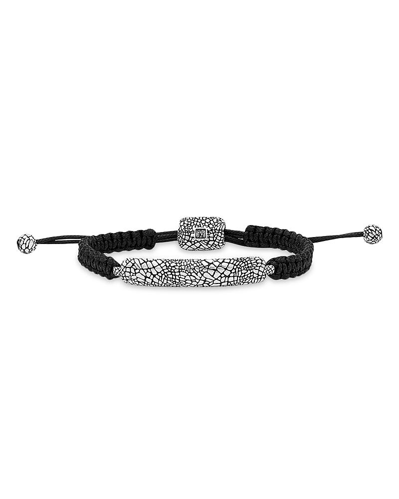 John Varvatos Men's Sterling Silver Snakeskin Adjustable Cord Bracelet Cover