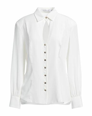 Simona Corsellini Woman Shirt White Acetate, Silk Cover