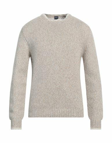 Fedeli Man Sweater Beige Alpaca wool, Virgin Wool Cover