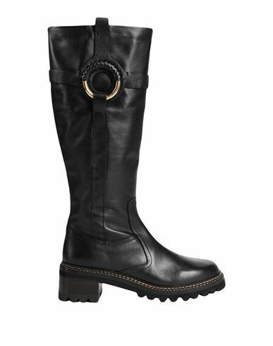 See By Chloé Woman Boot Black Soft Leather Cover