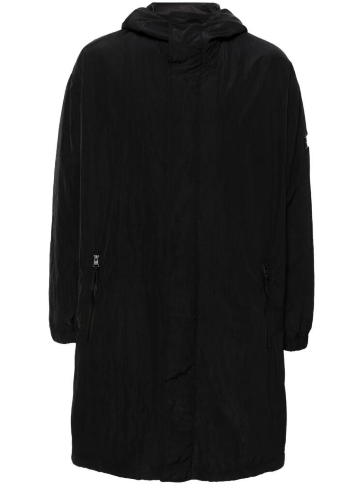 HUGO logo-label water-repellent coat - Black Cover