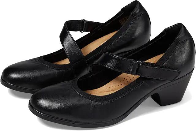 Clarks Emily2 Mabel (Black Leather) High Heels Cover